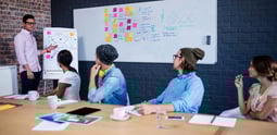 Equipo de marketing analizando una estrategia de adwords